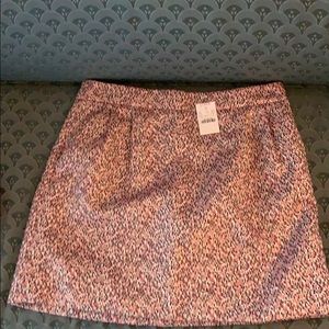 J Crew metallic fiber skirt